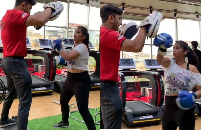 रानी चटर्जी भोजपुरी की मशहूर अभिनेत्री हैं। (फोटो सोर्स- वीडियो स्नैप शॉट)