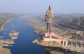 Statue of Unity, statue of unity rain, Statue of Unity, Sardar Sarovar Dam,