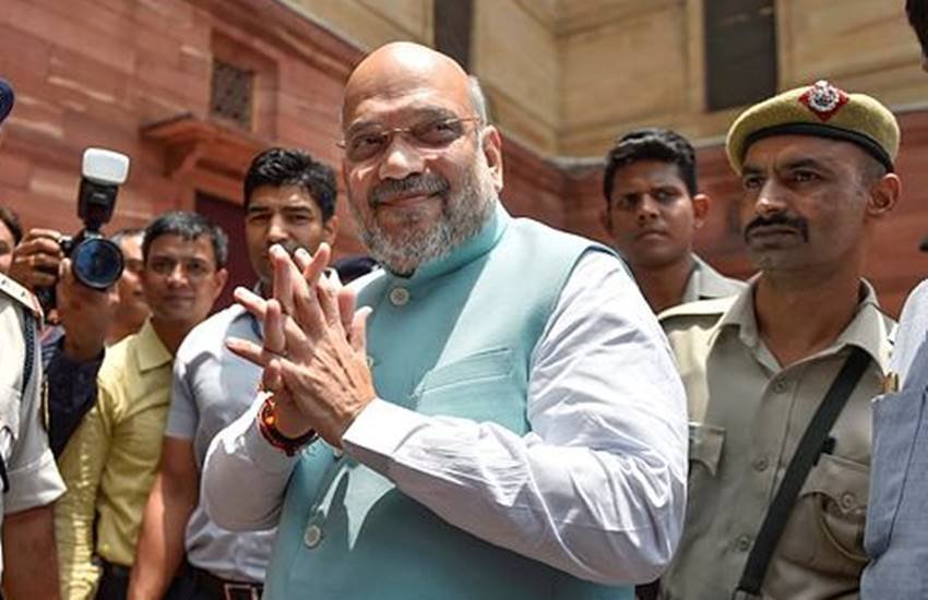 अमित शाह छुट्टी के दिन भी पहुंच जाते हैं ऑफिस। (फाइल फोटोःपीटीआई)