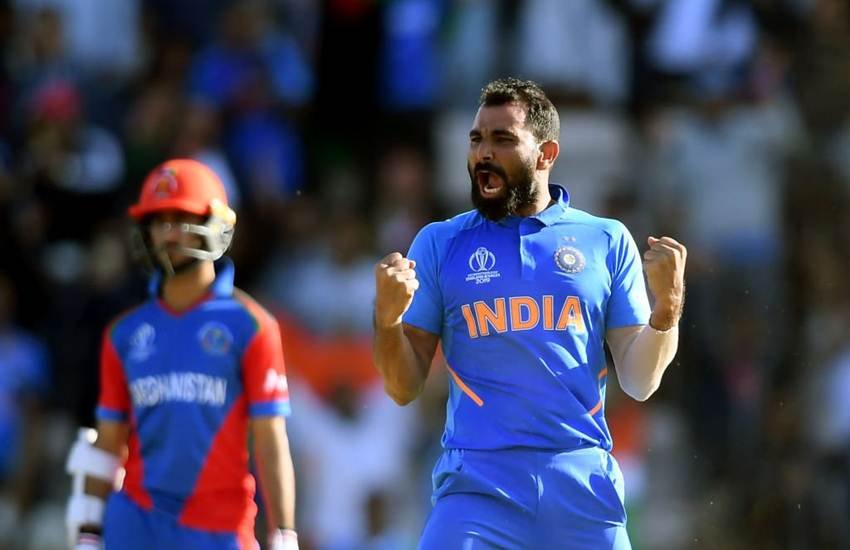 India vs Afghanistan: मोहम्मद शमी ने हैट्रिक लेकर रिकॉर्ड बना दिया।(फोटो-आईसीसी)