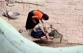 woman beaten