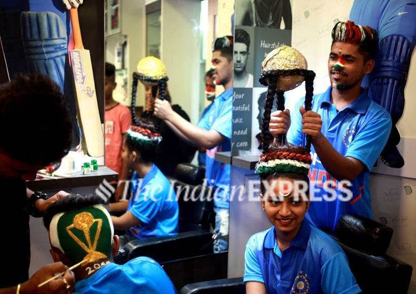cricket world cup, world cup hairstyles, hairstyles, hair, hair cricket, fan craze, fan hairstyles cricket, fan world cup 2019, indian cricket fans