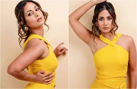Hina Khan Fans wondering to see her, Komolika Fame actress Hina Khan, Hina Khan Gorgeous Pictures in Yellow Dress, look at Hina Khan Pictures, entertainment news, bollywood news, television news entertainment news