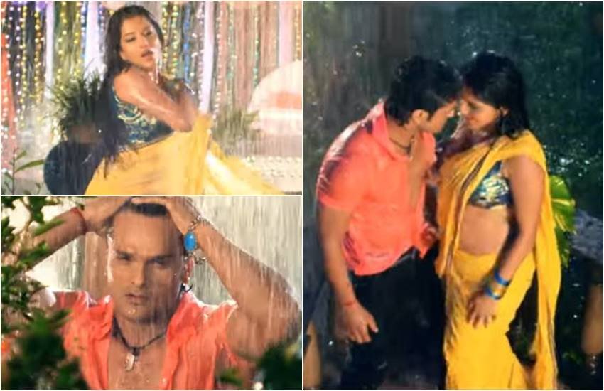 Khesari Lal Yadav, Monalisa Hit Bhojpuri Song, Bhojpuri Hit Song, Khesari Lal Yadav and Monalisa Super Hit Romantic Song, Bhojpuri Star Monalisa, Bhojpuri SuperStar Khesari Lal Yadav, Khesari Lal and Monalisa Romancing in Monsoon, Fans Reacting on Khesari Lal and Mounalisa Music Video, entertainment news, bollywood news, Bhojpuri News, entertainment news