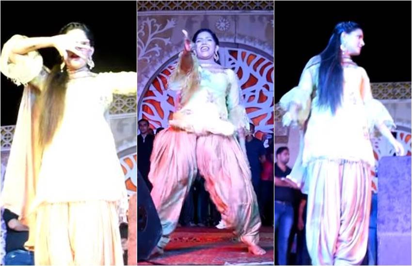 Sapna Choudhary, Sapna Choudhary was Performing in Teri Ankhya Ka Yo Kajal, Desi Queen Sapna Choudhary, Sapna Choudhary Get Angry In the middle performance, Sapna Choudhary Live Stage Performance, see Sapna Choudhary Dance video, entertainment news, Bollywood news, Television news, entertainment news
