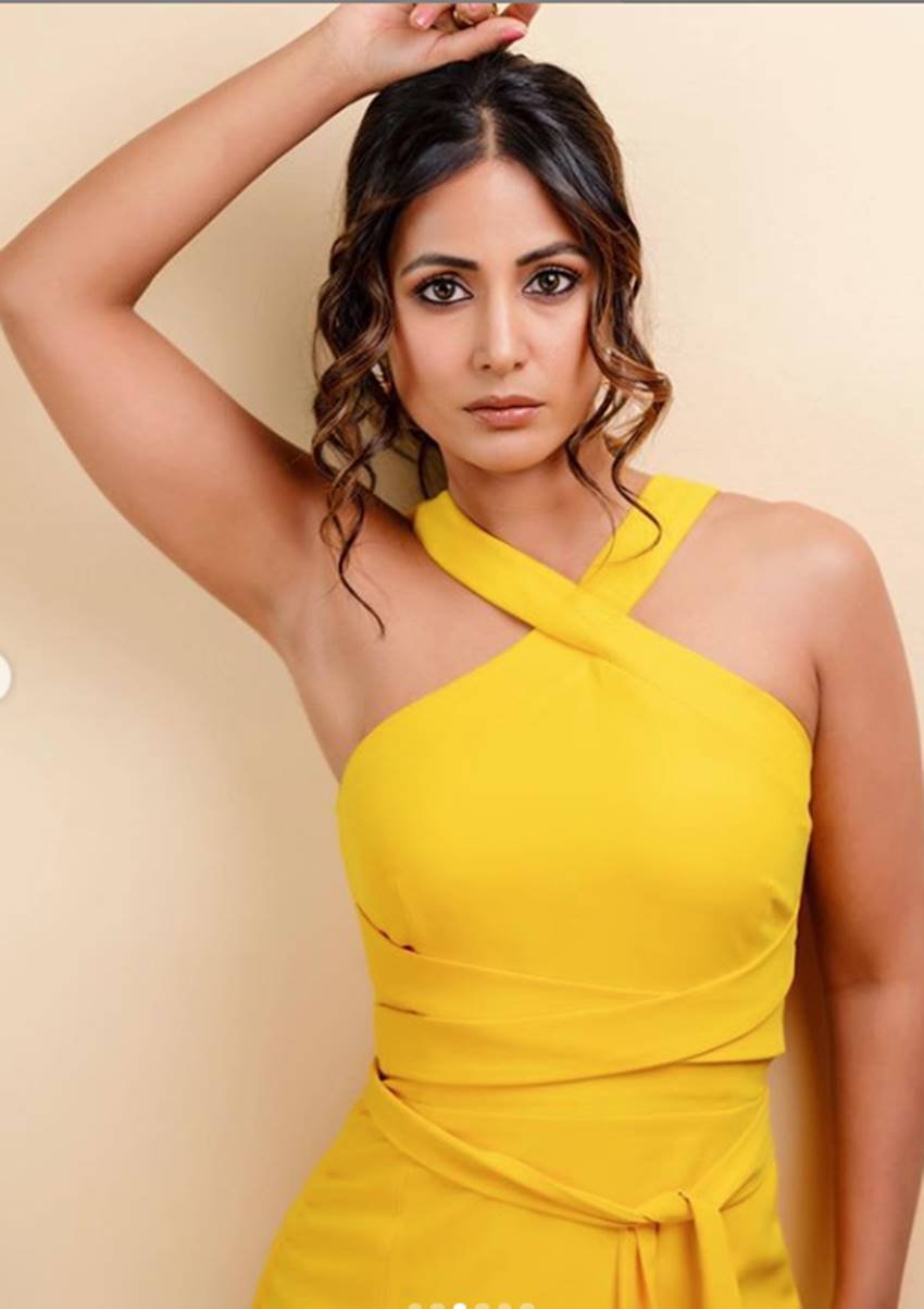 Hina Khan Fans wondering to see her, Komolika Fame actress Hina Khan, Hina Khan Gorgeous Pictures in Yellow Dress, look at Hina Khan Pictures, entertainment news, bollywood news, television news entertainment news