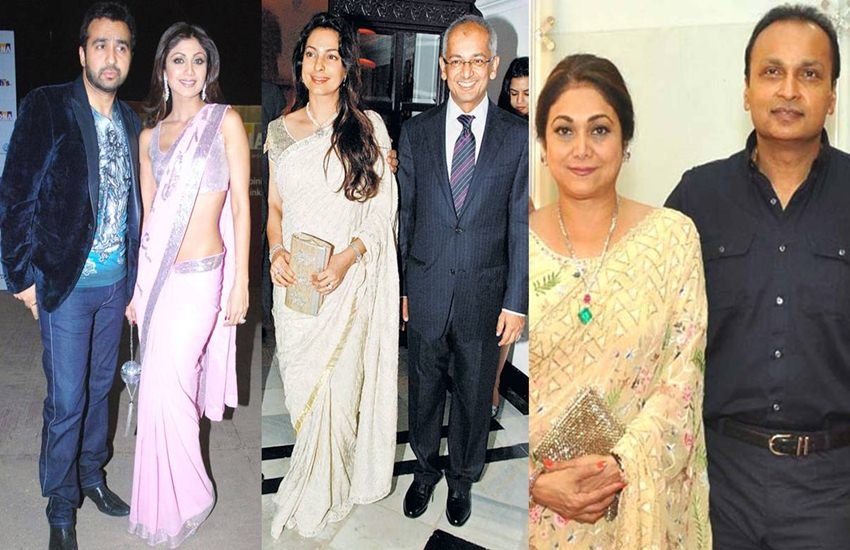बिजनेस वर्ल्ड और बॉलीवुड का रिश्ता का बेहद पुराना है। बड़े-बड़े बिजनेसमैन्स के साथ बॉलीवुड स्टार्स की दोस्ती कोई आज की नहीं है। एक जमाने में अमर सिंह और अमिताभ की दोस्ती के किस्से हर तरफ मशहूर थे। लेकिन आगे चलकर दोनों दोस्तों की राहें जुदा हो गईं। हालांकि बिजनेस और बॉलीवुड में दोस्ती के इतर प्यार के कुछ ऐसे रिश्ते भी उभरे जो आगे चलकर सात फेरों में तब्दील हुए। बहुत सी अभिनेत्रियां हैं जिन्हें उनका प्यार फिल्मों से अलग इन मशहूर शख्सियतों में दिखा। फिर चाहे वो अनिल अंबानी के लिए टीना मुनीम का प्यार हो या फिर राज कुंद्रा के लिए शिल्पा शेट्टी का। (All Pics: Social Media)