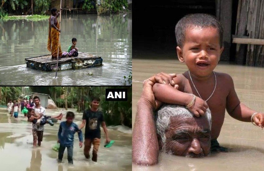 Floods, Rainfall, Heavy Rains, Assam Floods, Dhemaji, Barpeta, Villages, Bihar Floods, UP Floods, Meghalaya Floods, National Disaster Response Force, National News, India News, Jansatta News, Latest News, Hindi News