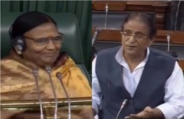 Azam Khan, SP MP, Comment, Uproar, Parliament, BJP MP, Rama Devi, New Delhi, India News, National News, Hindi News