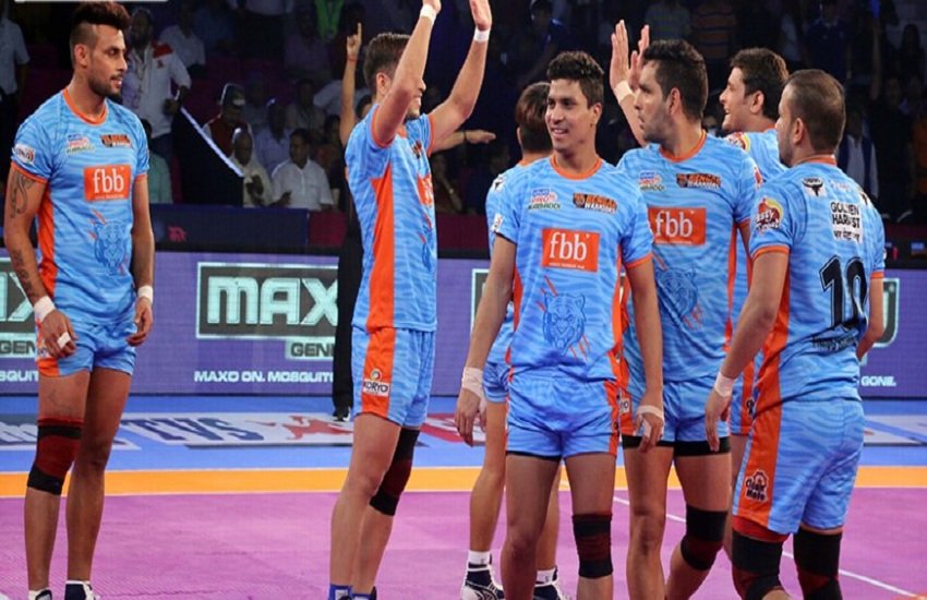 Pro kabaddi league 2019: बंगाल वॉरियर्स ने पुणेरी पल्टन 20 अंकों से हराया। (twitter) 