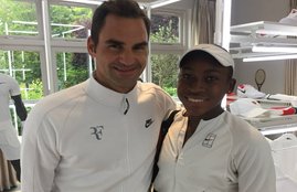 roger federer, cori gauff