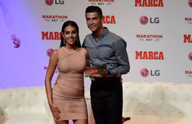 Cristiano Ronaldo and partner Georgina Rodriguez