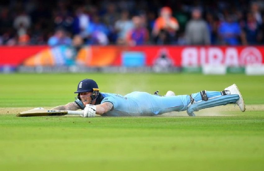 बेन स्टोक्स ने ओवरथ्रो रन के लिए किया था मना (फोटो सोर्स-world cup 2019 twitter)