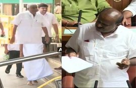 Karnataka Crisis, Karnataka Assembly, HD Kumarswamy, Revanna Kumarswamy, Bare Foot, 'Black Magic', Lemons, Trust Vote Debate, BJP, Video, National News