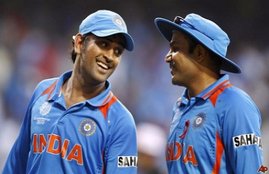 Mahendra Singh Dhoni and Virender Sehwag