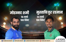 मुस्ताफिजुर ने शमी का रिकॉर्ड तोड़ा, बतौर तेज गेंदबाज सबसे कम मैच में 100 विकेट लेने वाले एशियाई बने
