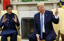 President Donald Trump with Pakistani Prime Minister Imran Khan