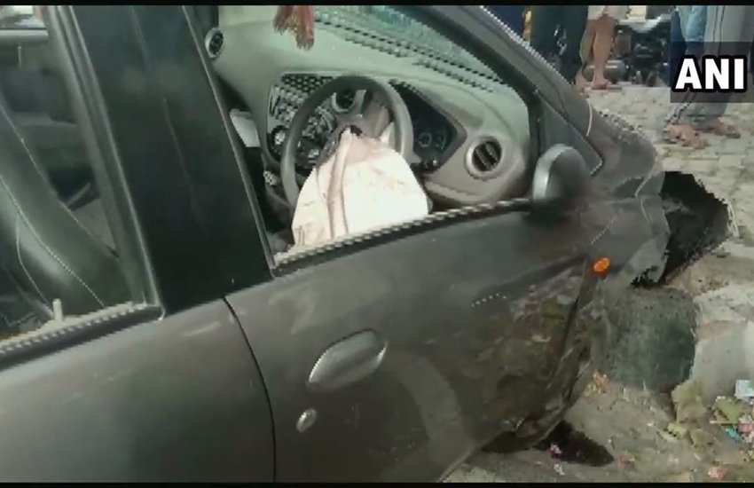 दिल्ली के द्वारका सेक्टर-12 में महिला को गोली मारी गई। फोटो सोर्स: एएनआई