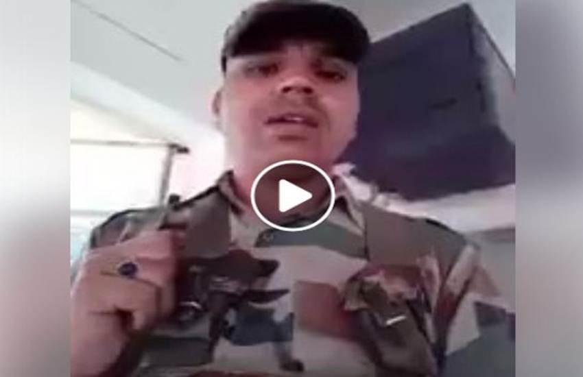 सेना की वर्दी पहने एक शख्स ने सेना में अफसरों पर शोषण का आरोप लगाया है। (फोटो सोर्स/ सोशल मीडिया)