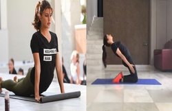 भाग्यश्री के रूटीन का हिस्सा है योगा, और भी हैं कई बॉलीवुड सेलिब्रिटीज