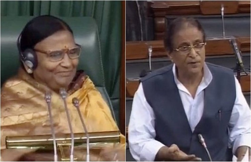 आजम खान कर रमा देवी (फोटो सोर्स: इंडियन एक्सप्रेस)