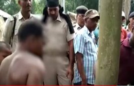 Bihar, supaul district, gram panchyat, tied to tree, beaten mercilessly, wife and children, Ratanpur, Bhagwanpur, bihar news, bihar news in hindi, india news, Hindi news, news in Hindi, latest news, today news in Hindi