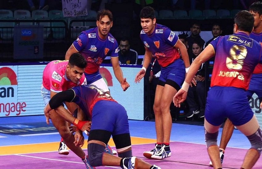 Pro Kabaddi 2019: दबंग दिल्ली ने तमिल थलाइवाज को 30-29 से मात दी। (pc- indian expres)