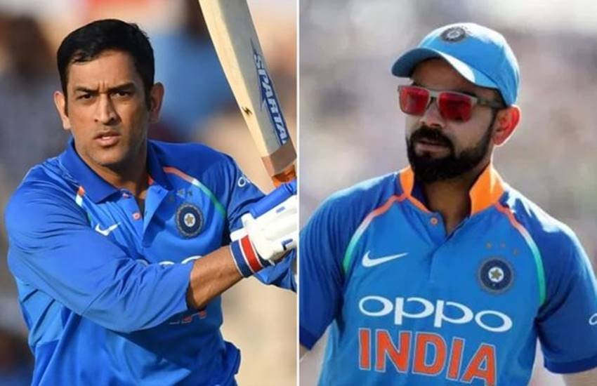 महेंंद्र सिंह धोनी और कप्तान विराट कोहली। महेंंद्र सिंह धोनी और कप्तान विराट कोहली।