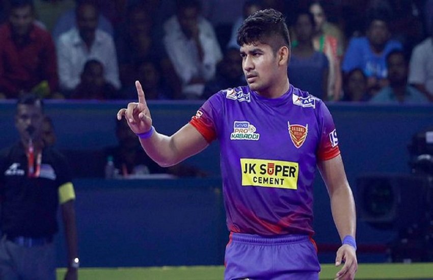 Pro Kabaddi 2019: दबंग दिल्ली ने तमिल थलाइवाज को 30-29 से मात दी। (pc- twitter) Pro Kabaddi 2019: दबंग दिल्ली ने तमिल थलाइवाज को 30-29 से मात दी। (pc- twitter)