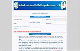 gramasachivalayam.ap.gov.in, AP gram sachivalyam recruitment 2019, andhra pradesh grama sachivalayam