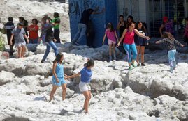 freak hailstorm, guadalajara, mexico city, climate change, global warming