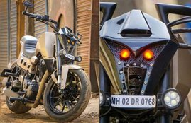 Modified Royal Enfield Asura, royal enfield 500 modification, cheapest royal enfield modification, Royal Enfield Asura by maratha motorycles