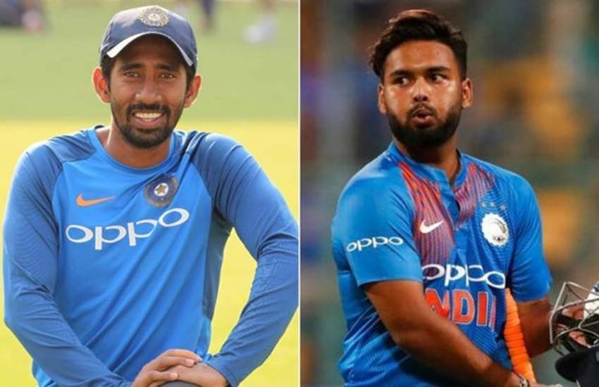  रिद्धिमान साहा और ऋषभ पंत।