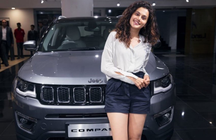 hot taapsee pannu jeep compass, taapsee pannu movies, taapsee pannu hot photo, taapsee pannu sister shagun, taapsee pannu image, jeep compass price, taapsee pannu gift jeep compass