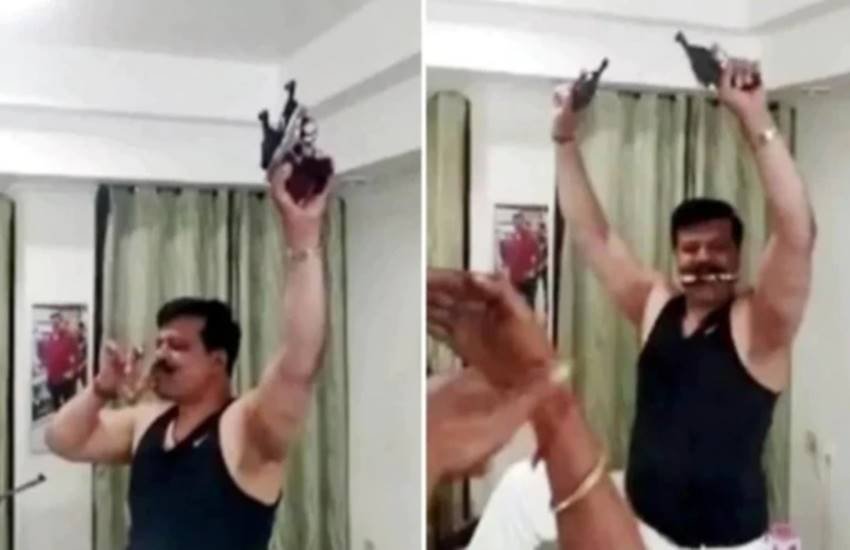 शराब पी रहे और रिवाल्वर लेकर नाच रहे हैं उत्तराखंड के विधायक कुंवर प्रणव सिंह चैंपियन