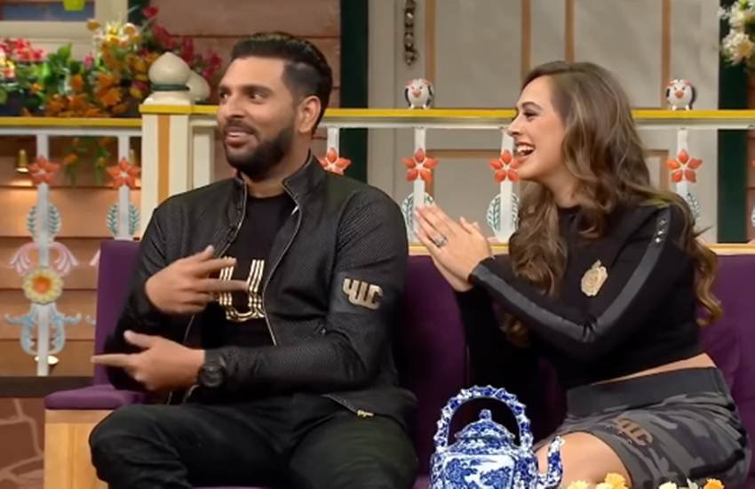 Yuvraj Singh, Hazel Keech, Yuvraj Singh Wife, Yuvraj Singh Hazel Keech, Hazel Keech and Yuvraj singh Love story, Hazel Keech yuvraj singh, The kapil sharma Show, Yuvraj Singh The kapil sharma show