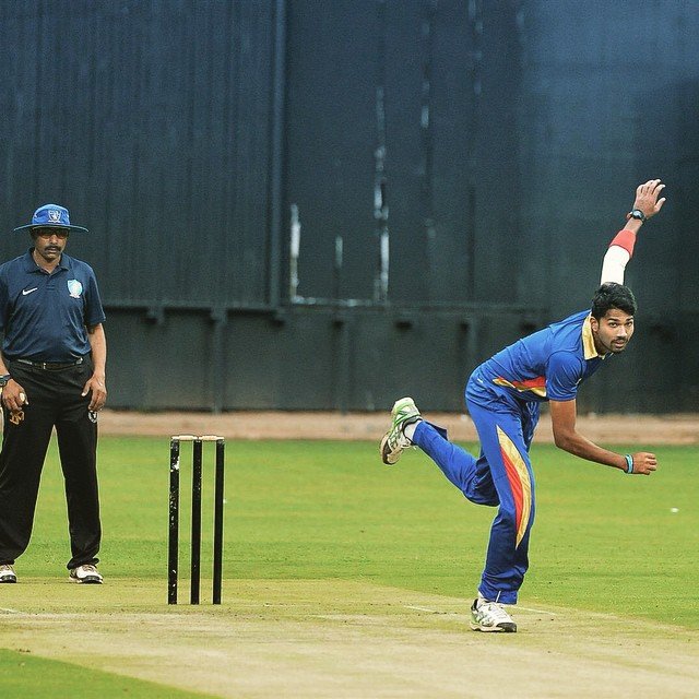 sandeep warrier, sandeep warrier hat trick, warrier hat trick, syed mushtaq ali trophy, syed mushtaq ali trophy results, kerala vs andhra t20 result, kerala vs andra cricket results, cricket news, sandeep warrier marrige, sandeep warrier wedding, sandeep warrier marriage pics