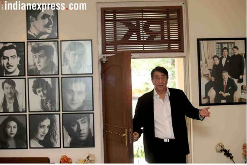 स्टूडियो में रणधीर कपूर।