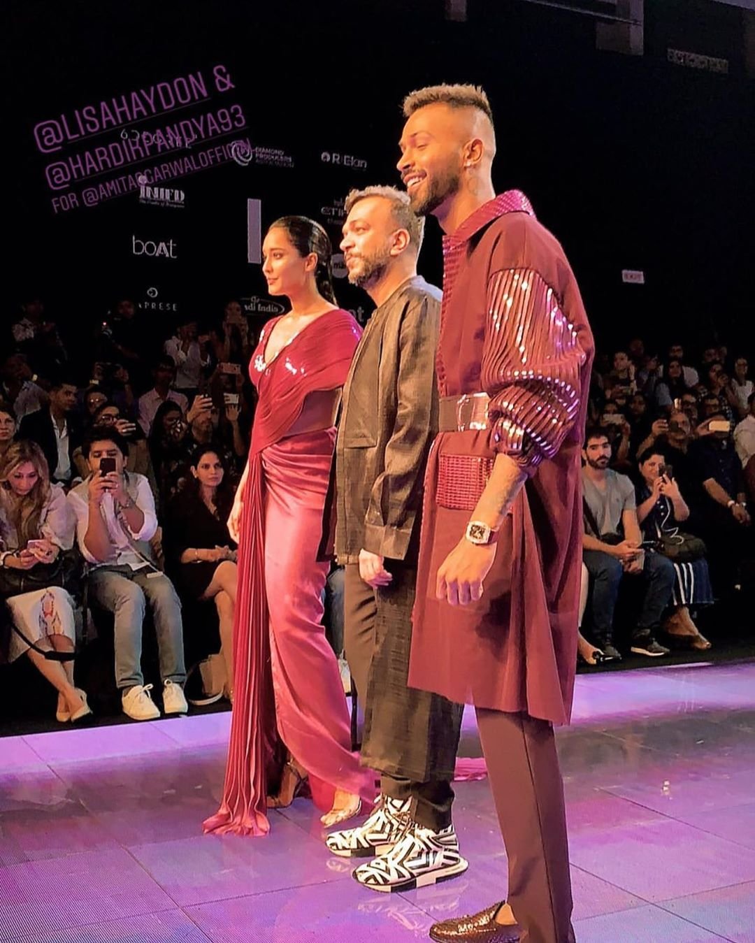 Hardik Pandya, Ranveer Singh, Krunal Pandya, Lakme Fashion Week