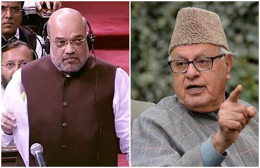 गृह मंत्री अमित शाह ने मंगलवार को लोकसभा में कहा कि नेशनल कान्फ्रेंस के नेता एवं सांसद फारूख अब्दुल्ला को न तो हिरासत में लिया गया है और न ही गिरफ्तार किया गया है।