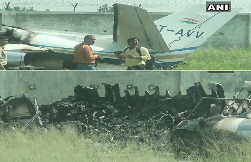 Chopper crash aligarh 2