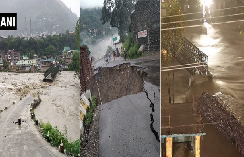 Himachal Rain floods scene 1