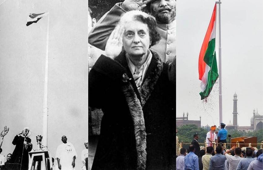 Independence Day 2019, Narendra Modi, BJP, NDA, Prime Minister, Hosting, Tirnaga, Tricolor, National Flag, Red Fort, Pandit Jawahar Lal Nehru, Indira Gandhi, Manmohan Singh, Atal Bihari Vajpayee, National News, Hindi News, Latest News, Jansatta News