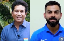 Sachin Tendulkar and Virat Kohli