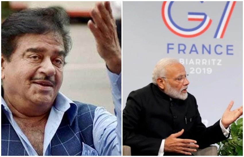 शत्रुघ्न सिन्हा ने एक महीने में पीएम मोदी की दूसरी बार तारीफ की है।