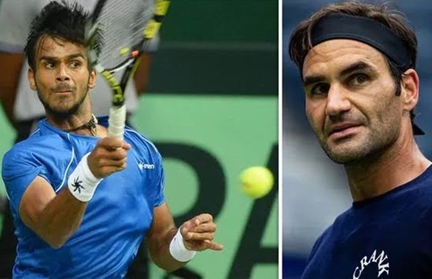 Sumit Nagal and Roger Federer