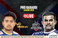 Pro Kabaddi 2019, UP Yoddha vs Haryana Steelers Score: हरियाणा स्टीलर्स ने यूपी योद्धा को हराया