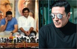 Akshay Kumar, Akshay Kumar films, Akshay Kumar Mission Mangal, Akshay Kumar Press conference, Akshay Kumar reporter's phone, Ikka, indian space research organisation, Jagan Shakti, Kirti Kulhari, Mars Orbiter Mission, Mission Mangal, Mission Mangal cast, Mission Mangal release date, Mission Mnagal press conference reporter's phone, sonakshi sinha, Taapsee Pannu, Vidya Balan