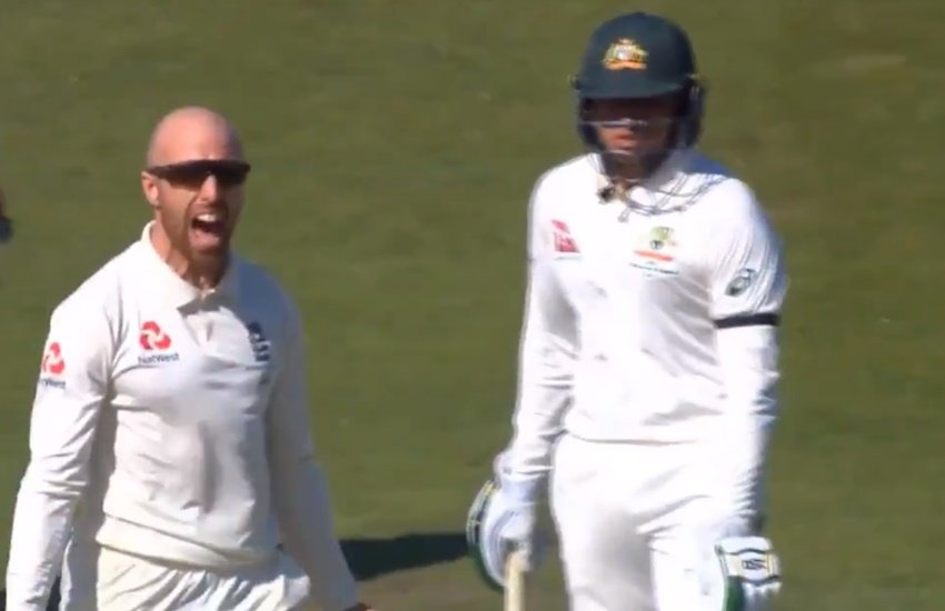 जैक लीच ने फेंकी कमाल की गेंद (फोटो सोर्स- crick.com.au/twitter)