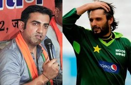 gautam gambhir shahid afridi